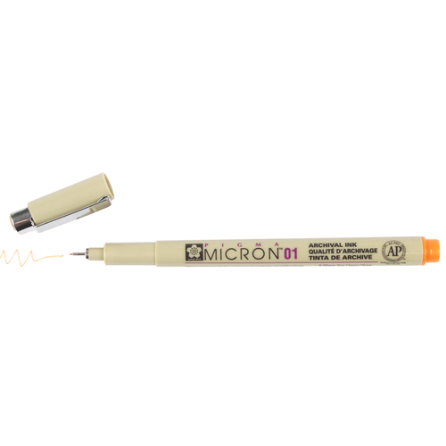 Sakura Pigma Micron 01 Pen 0.25mm - Orange