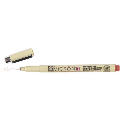 Sakura Pigma Micron 01 Pen 0.25mm - Brown