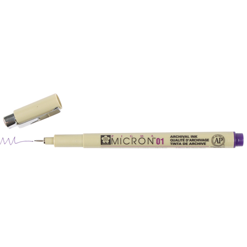 Sakura Pigma Micron 01 Pen 0.25mm - Purple