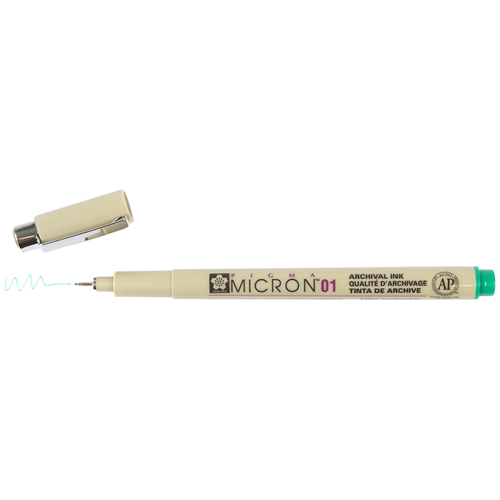 Sakura Pigma Micron 01 Pen 0.25mm - Green