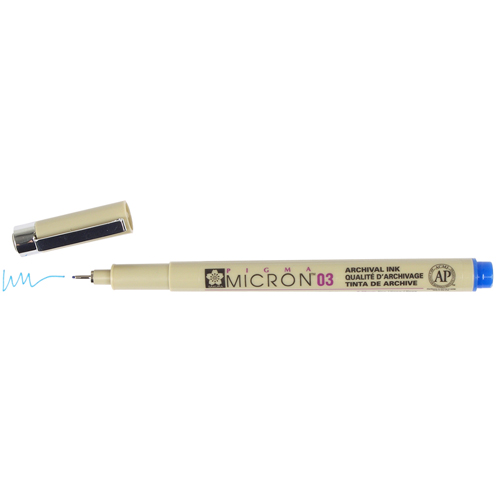 Sakura Pigma Micron 03 Pen 0.35mm - Blue