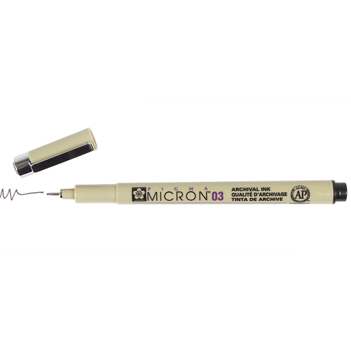 Sakura Pigma Micron 03 Pen 0.35mm - Black