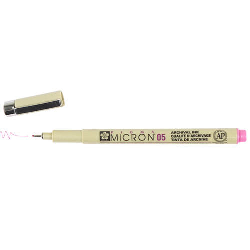 Sakura Pigma Micron 05 Pen 0.45mm - Rose