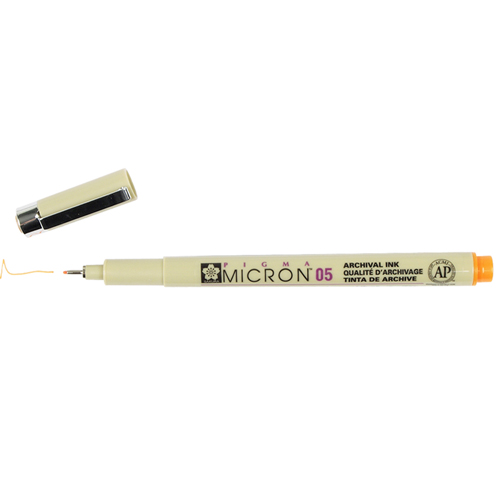 Sakura Pigma Micron 05 Pen 0.45mm - Orange
