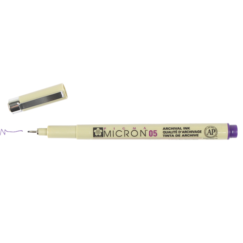 Sakura Pigma Micron 05 Pen 0.45mm - Purple