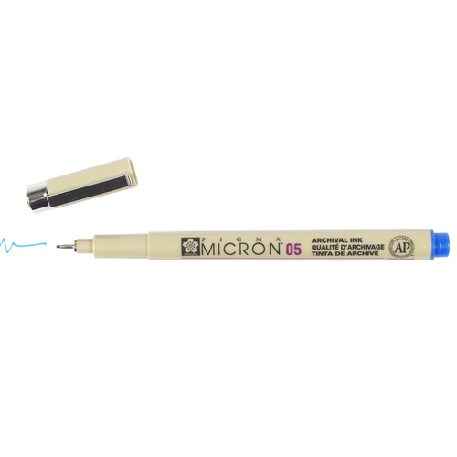 Sakura Pigma Micron 05 Pen 0.45mm - Blue