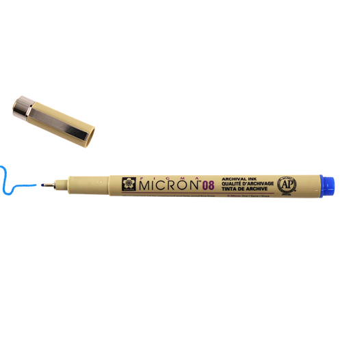 Sakura Pigma Micron 08 Pen 0.50mm - Blue