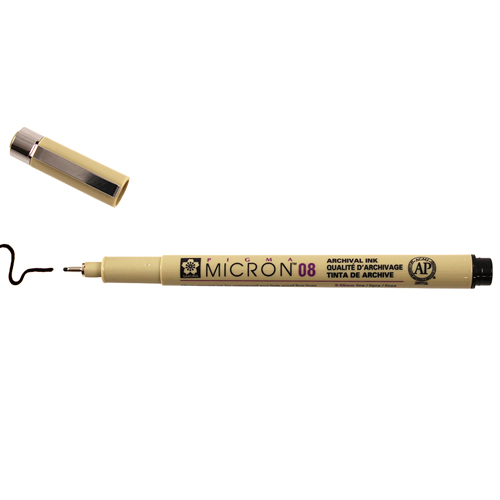 Sakura Pigma Micron 08 Pen 0.50mm - Black