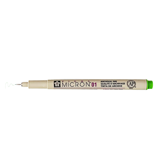 Sakura Pigma Micron 01 Pen 0.25mm - Fresh Green