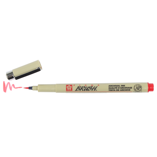 Sakura Pigma Brush Pen - Red