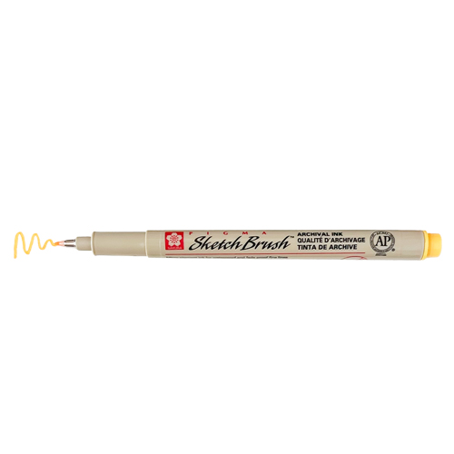 Sakura Pigma Sketch Brush Pen - Yellow