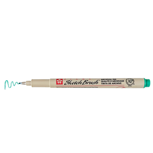 Sakura Pigma Sketch Brush Pen - Green