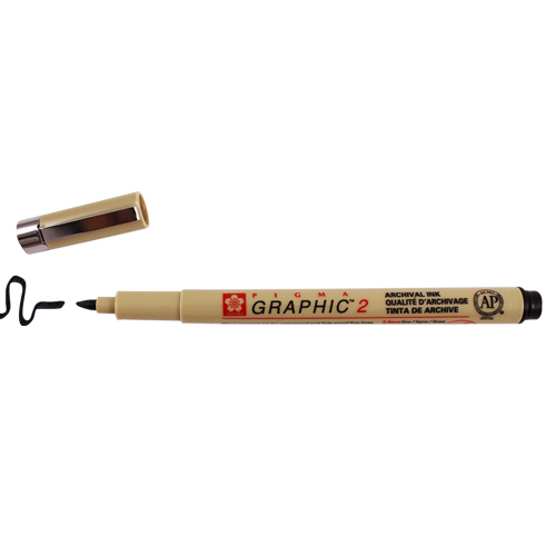 Sakura Pigma Graphic Pen 2.00mm - Black