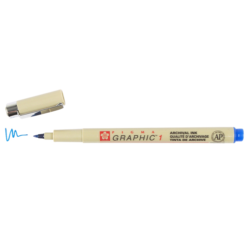 Sakura Pigma Graphic Pen 1.00mm - Blue