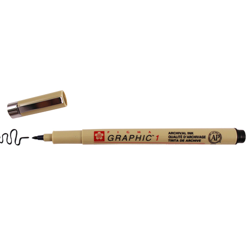 Sakura Pigma Graphic Pen 1.00mm - Black