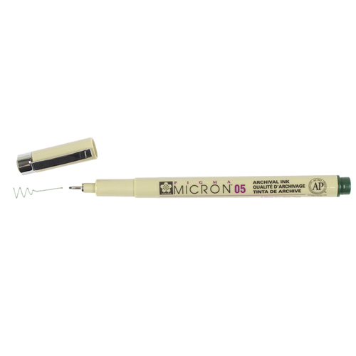 Sakura Pigma Micron 05 Pen 0.45mm - Hunter Green