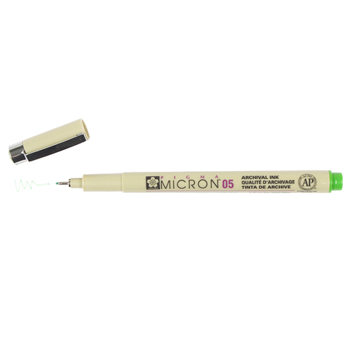 Sakura Pigma Micron 05 Pen 0.45mm - Fresh Green