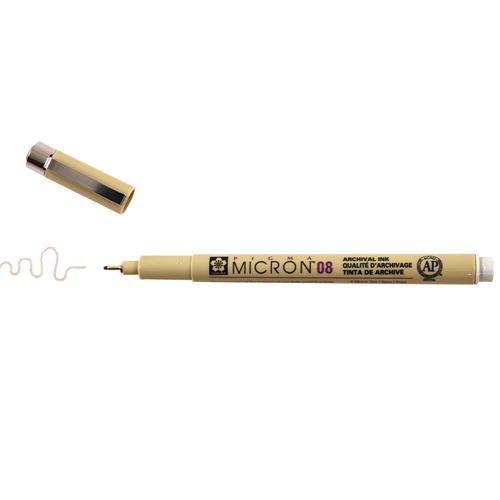 Sakura Pigma Micron 08 Pen 0.50mm - Light Cool Grey