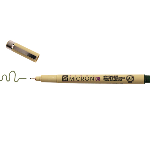 Sakura Pigma Micron 08 Pen 0.50mm - Hunter Green