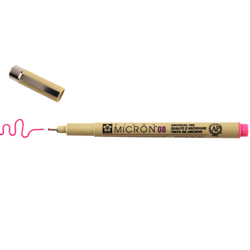 Sakura Pigma Micron 08 Pen 0.50mm - Rose