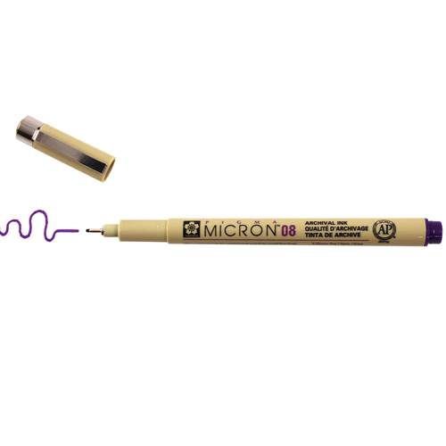 Sakura Pigma Micron 08 Pen 0.50mm - Purple