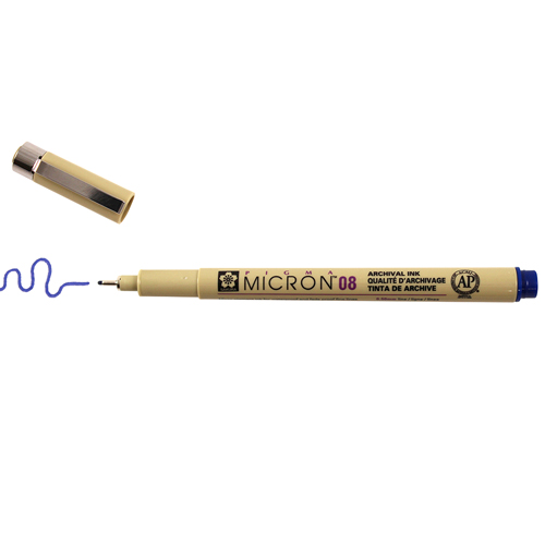 Sakura Pigma Micron 08 Pen 0.50mm - Royal Blue