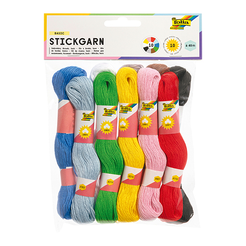 Folia Embroidery Thread � Assorted � 10 Pack