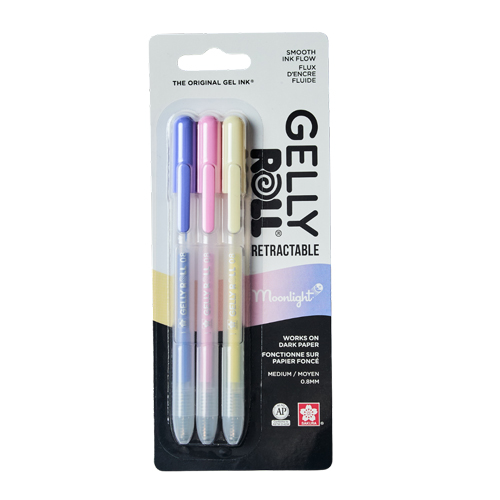 Sakura Gelly Roll Moonlight Retractable - Bloom 3-pack
