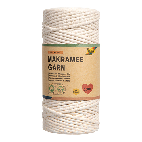 Folia Macrame Yarn � Natural � 100 m