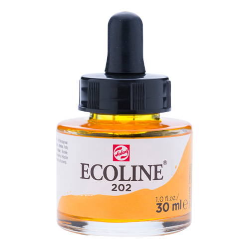 Ecoline Liquid Watersoluble Ink 30ml - Deep Yellow
