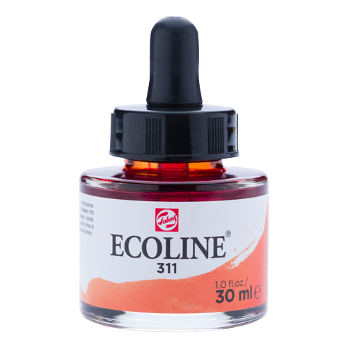 Ecoline Liquid Watersoluble Ink 30ml - Vermilion