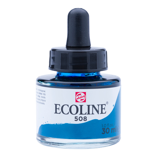 Ecoline Liquid Watersoluble Ink 30ml - Prussian Blue