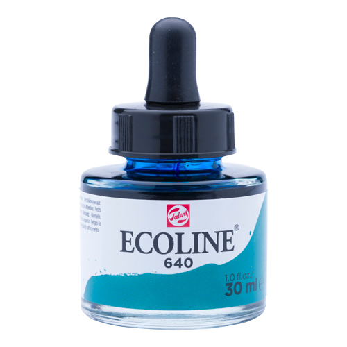 Ecoline Liquid Watersoluble Ink 30ml - Bluish Green