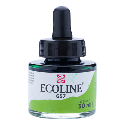 Ecoline Liquid Watersoluble Ink 30ml - Bronze Green