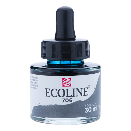 Ecoline Liquid Watersoluble Ink 30ml - Deep Grey