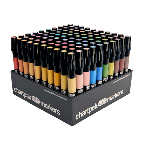 Chartpak AD Markers Set of 100