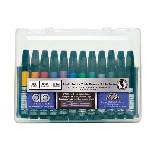 Chartpak Ad Marker Set of 12 Basic