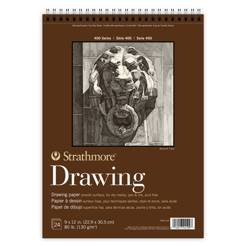 Strathmore 400 Series Drawing Pad - Smooth - 9" x 12"
