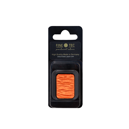 Finetec Pearlescent Watercolour Pan - Orange Copper