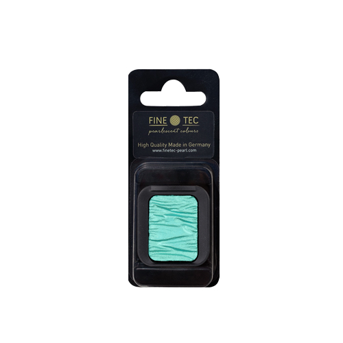 Finetec Pearlescent Watercolour Pan - Caribbean Green