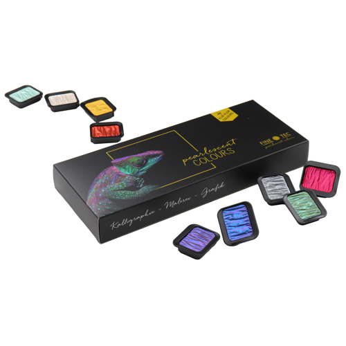 Finetec Pearlescent Watercolour Set of 24 - Colourful