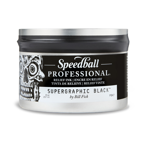Speedball Professional Relief Ink - Super Black 8oz