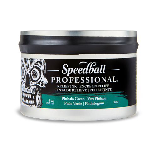 Speedball Professional Relief Ink - Pthalo Green 8oz