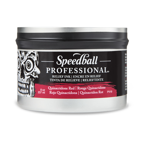 Speedball Professional Relief Ink - Quinacridone Red 8oz