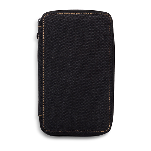 Global Art Canvas Pencil Case 24 - Black