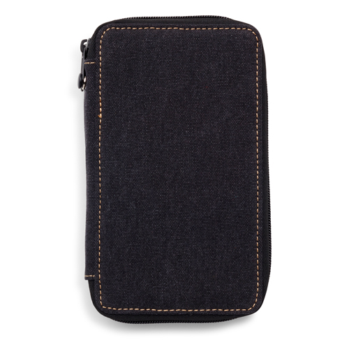 Global Art Canvas Pencil Case 48 - Black