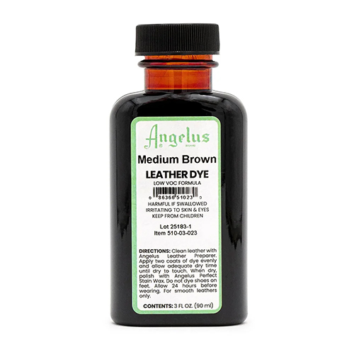 Angelus 3oz Low VOC Leather Dye � Medium Brown