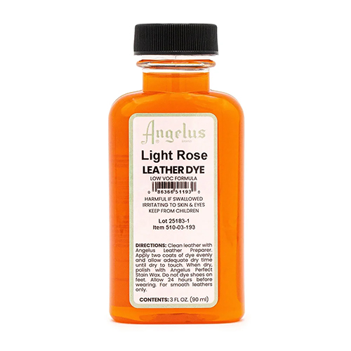 Angelus 3oz Low VOC Leather Dye � Light Rose