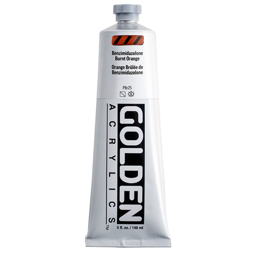 Golden Heavy Body Acrylics � 5oz � Benzimidazolone Burnt Orange