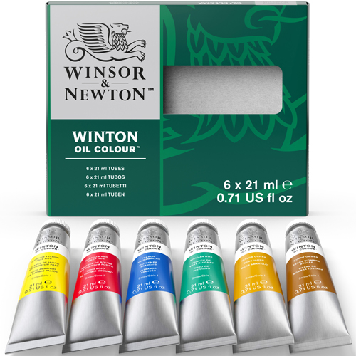 Winsor & Newton Winton Oil Colour Set of 6 x 21ml